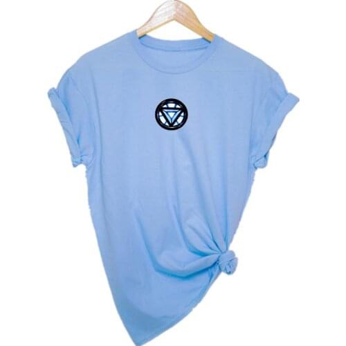 Summer printed womens T-shirt pure cotton Harajuku summer womens top womens T-shirt womens fun round neck T-shirt