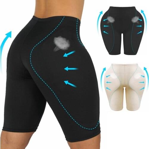 Women Body Shaper Slim Fake Butt Lifter Padded Panties Booty Hip Enhancer Underwear High Waist Thigh Trimmer Control Shapewear