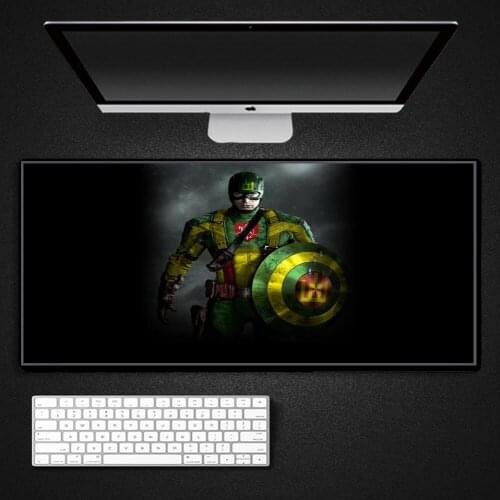 Spider-Man Iron Man Captain America Anime Pc carpet mouse pad mats gamer gaming accessories desk mat mousepad ergonomic wrist re