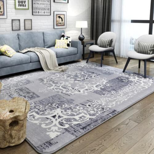 European and American Carpets For Living Room 100% Polyester Thick Rugs For Bedroom Home Decor Sofa Coffee Table Floor Mat Study