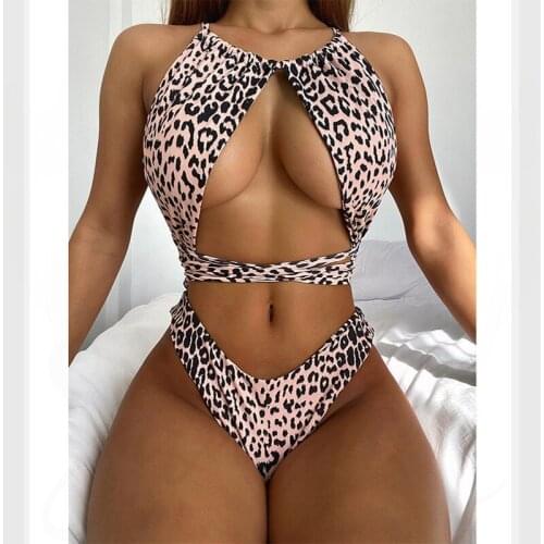 Leopard Bikini Swimwear Women Girl Swimsuit Bathing Suit Biquini Feminino Swimming Suit for Women Maillot De Bain Femme Monokini