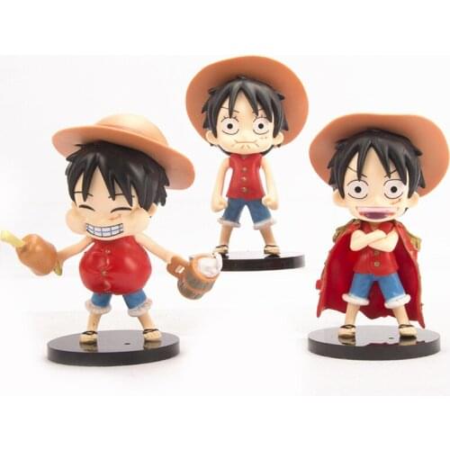 HOT Q Version Of The Doll Figure Is Beaten 3rd Generation Swollen Face Luffy Swollen Face Boxed Office Car Decoration Gift
