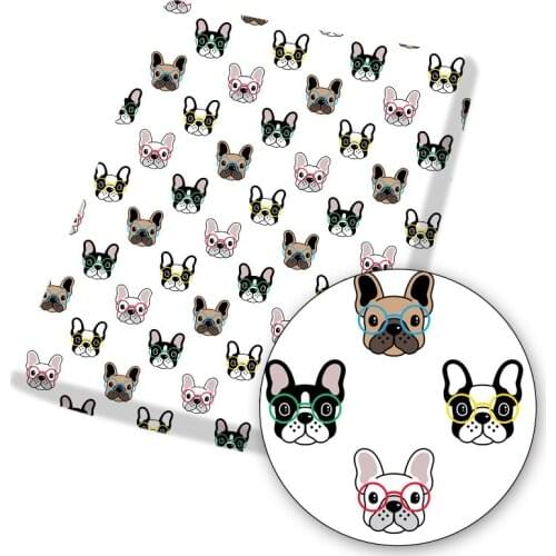 Cute Cartoon Dog Polyester Cotton Fabric Patchwork For Tissue Sewing Clothes Quilting Fabrics Needlework Material Home Textile