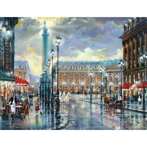 A2352 11CT/14CT/18CT/25CT/28CT night snowing patterns Counted Cross Stitch DIY Cross Stitch Kits Embroidery Needlework Sets