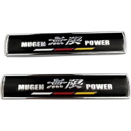 Car Side Fender Stickers Styling For Mugen Emblem Badge Decals For Honda Odyssey Pilot Vezel Crider Avancier Elysion Civic Jade