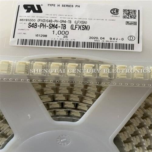 Novo Original 100 PCS S4B-PH-SM4-TB (LF) (SN) Conn Shrouded Header HDR 4 POS 2mm Solda RA SMD