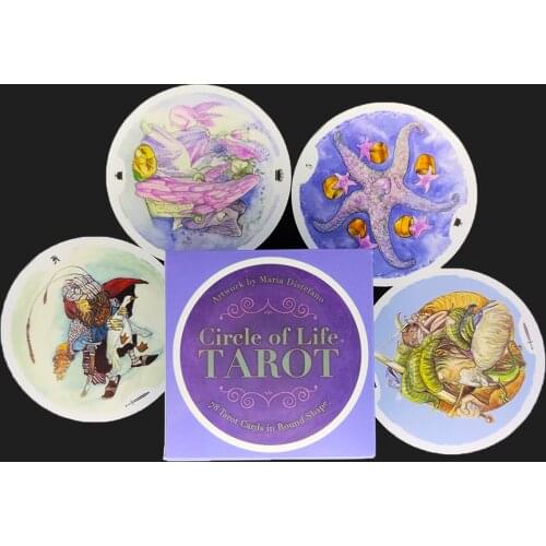 New Style Circle Of Life Tarot Cards PDF Guidance Deck Divination Entertainment Party Board Game Supports Wholesals 78PCS