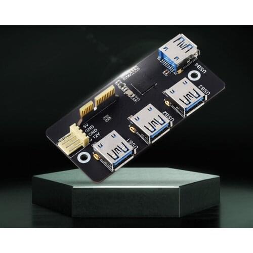 PCIe TO USB 3.2 Gen1 Adapter for Raspberry Pi CM4 Compute Module 4 IO Board, Supports USB 3.0 / 2.0 / 1.1