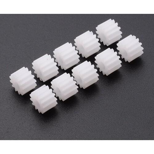 10pcs 1012DF Plastic Gear 12 Teeth D Shape Hole 3mm Plastic Gear for N20 D-Axis Motor Car Robot Parts Toy Accessories