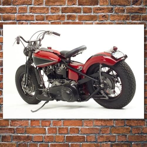 BOBBER motorcycle motorbike choppe hot rods tuning Vehicles Canvas Posters and Prints Wall Art Painting For Living Room Decor