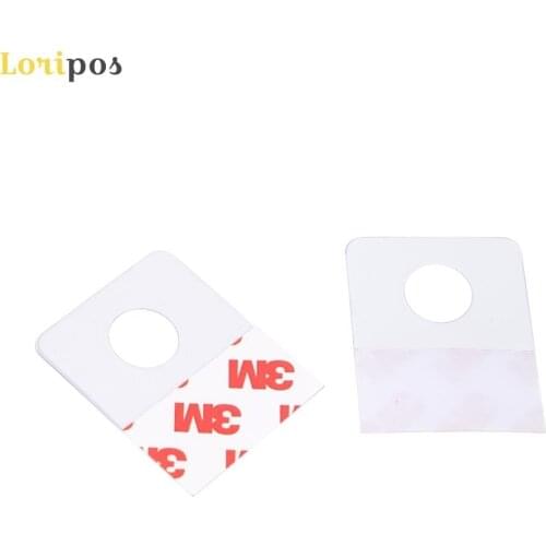 Offer Plastic Special Pvc Pet Hang Hanging Tab Hooks on Merchandise Package Bag Hangers Peghooks Display Self Adhesive 500pcs