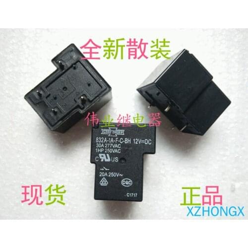 2PCS 832A-1A-F-C-BH 12VDC relay 4 PIN