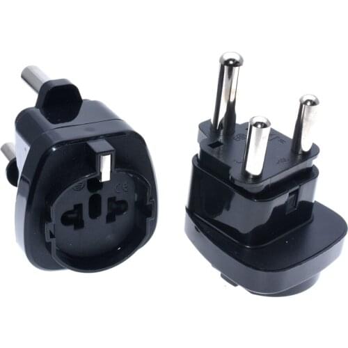 S.Africa Converter AU UK US EU To Large South Africa Plug AC Power Outlet Adapter Socket converter pluggable embedded