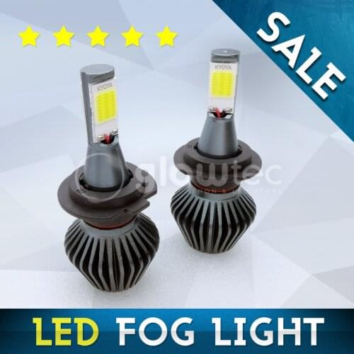 LED fog light COB chip super vision H1, H3, H4, H7, H8, H11, 6000K 3000K TOP SALE led bulb COB car bulb GLOWTEC