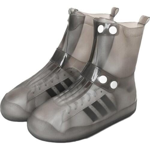 Thickened Waterproof Silicone Shoe Cover Shoes Woman Rain Boots Men Covers Outdoor Anti-slip Reusable Shoe Protector Covering