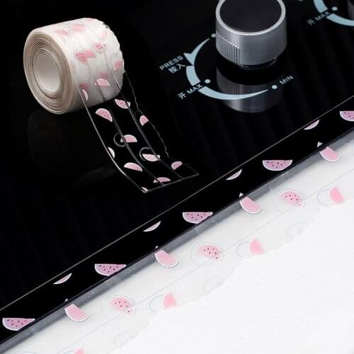 1Roll Sink Bath Sealing Strip Tape PVC Caulk Strip for Kitchen Toilet Waterproof Wall Sticker Wall Corner Protector