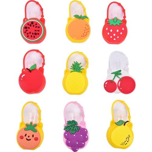 1PCS 30ml Fruit Silicone Mini Hand Sanitizer Hand Gel Holder Portable Safe Gel Holder Travel Shampoo Soap Dispenser Bottle