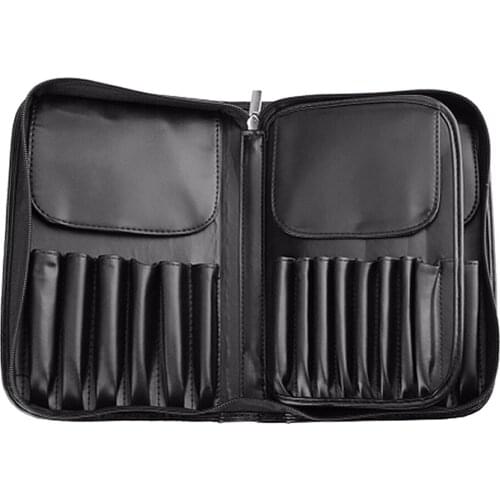 29 Pockets Makeup Brush Holder Case Cosmetic Bag Toiletries Organizer Pouch for Make Up Artists & Begainners