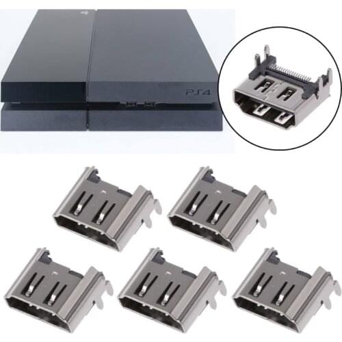 5Pcs Replacement Display HDMI-compatible Port Socket Jack Connector for playstation PS4 Console Port