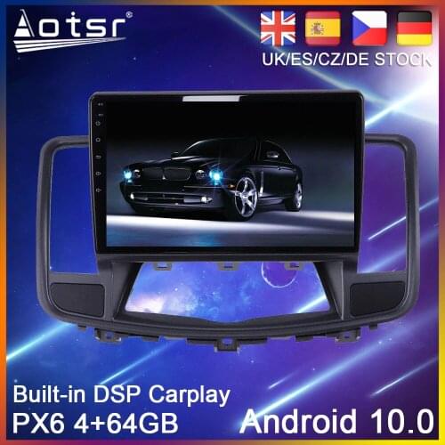 Android 10 64G PX6 Car GPS Navigation For Nissan Teana J32 2008-2013 Car DVD Auto Radio Stereo Multimedia Player HeadUnit 2Din