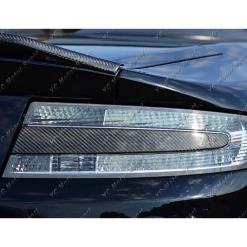 Car Accessories Dry Carbon Fiber Rear Tail Light Insert Cluster Replacement Fit For 2006-2015 Aston Martin V8 V12 Vantage & S