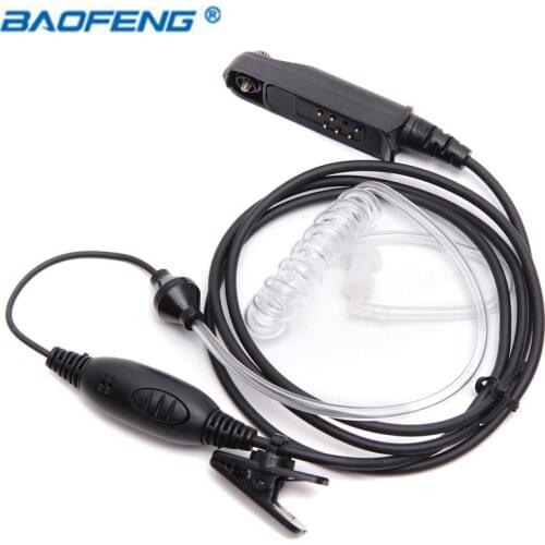 Baofeng UV-9R Plus Waterproof Covert Air Acoustic Tube Headset For BaoFeng UV-XR A-58 UV-9R Plus GT-3WP Waterproof Walkie Talkie