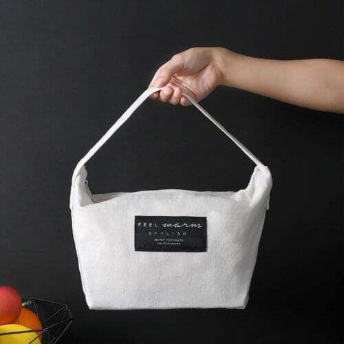 Household Waterproof and Dustproof Portable Cold Insulation Thermal Bag Lunch Box Storage Bags Bento Food Case Tote for Students