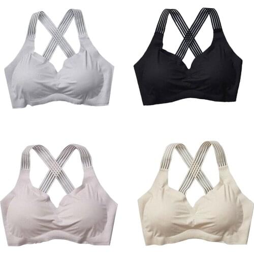 Sexy Seamless Bras For Women Padded Plus Size 2XL Push Up Brassiere Bra Lingerie Wireless Underwear Sports Active Women Bra