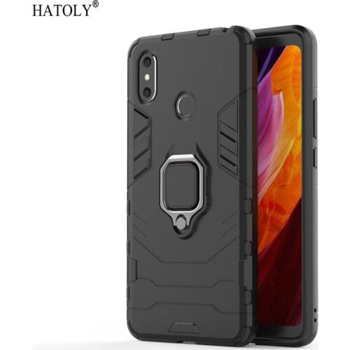 For Cover Xiaomi Mi Max 3 Case Magnetic Ring Phone Holder Stand Case Mi Max 3 Silicone & Hard PC Cover For Funda Xiaomi Mi Max 3