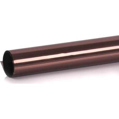 HOHOFILM 80cmx500cm Brown&Silver Mirrored Reflective Window Film House Glass Sticker 31.5''x196.8'' Solar Tint Building Glass