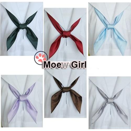 Cute Japan/Japanese School Girls Womens Uniform Triangel Cravat Ascot Neck Tie 9 Colors Cosplay