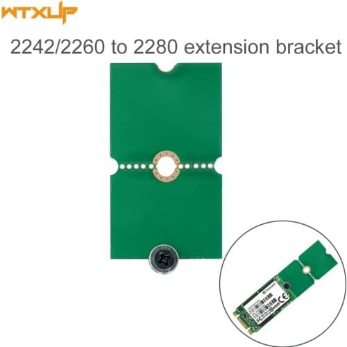 M.2 NVMe M B Key SSD 2242 2260 to 2280 Length Extension Adapter Brackets SSD Soild Hard Disk Converter Frame
