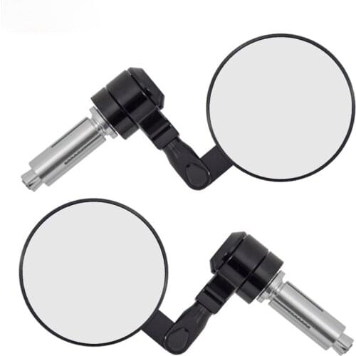RE3 Retro Motorcycle Modified Adjustable CNC Handlebar Rearview Mirror Reflector