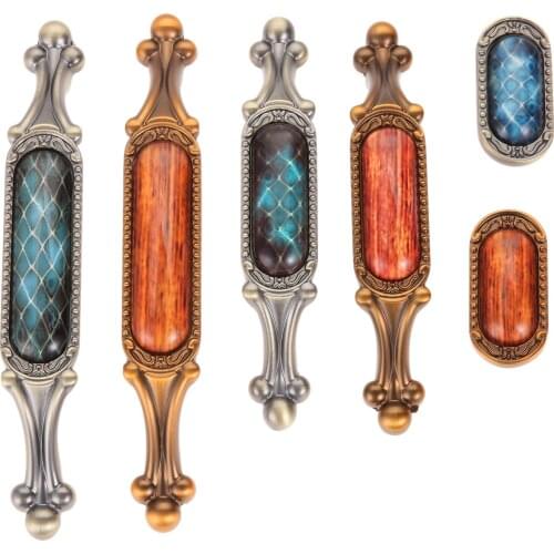 DRELD 96/128MM Luxury Furniture Handle Bronze Kitchen Cabinet Knobs and Handles Wardrobe Cupboard Door Drawer Pulls Home Decor