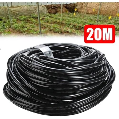 20m Garden Hose 4mm Inner Dia 7mm Outer Dia Laying Pipe Irrigation Water Hose Narrow Planting Areas Drip Tube for Watering Tools