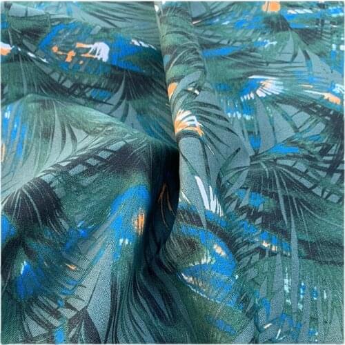 Width 55" Comfortable Fashion Simple Printed Cotton Linen Fabric By The Half Yard For Dress Shirt Material