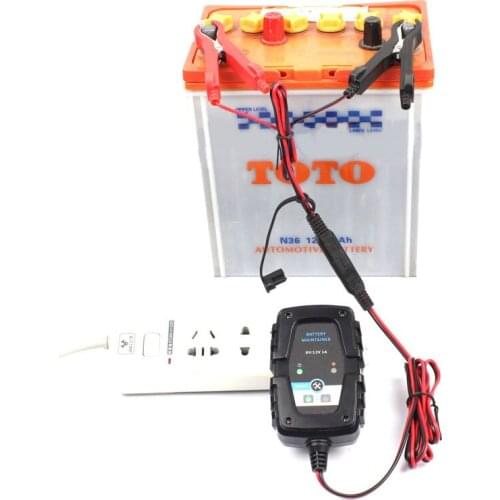 Smart Automatic Car Battery Charger Motorcycle Battery SAE Connector Accessories Portable US Plug Calcium EFB Batteries Charger