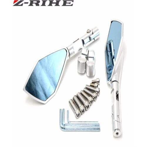 Universal Aluminum CNC motorcycle Side mirror rearview accessories Fits for YAMAHA XJ6 FZ1 FZ6 Fazer FZ6 S2 YZF R6 XJR 1300 FZ8