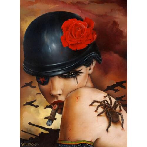 High quality Oil painting Canvas Reproductions Ticklish by Brian M.Viveros Painting hand painted
