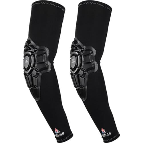 Black Motorcycle Hand Sleeve Protector Pads Soft Elbow Pads Motocross Moto Motorbike Racing Elbow Guard Protection Gear Unisex