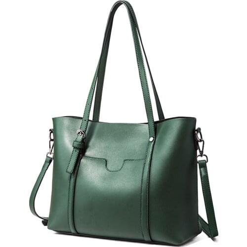 Women Shoulder Bag Fashion Women Handbags Oil Wax Leather Large Capacity Tote Bag Casual Pu Leather women Messenger bag