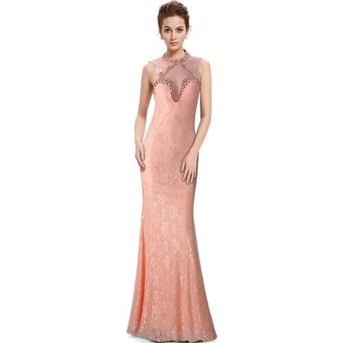 Mermaid Lace Diamond Halter Perspective Sexy Open Back Hip Wrap Long Prom Dress Banquet Sleeveless Evening Forma Gown Green