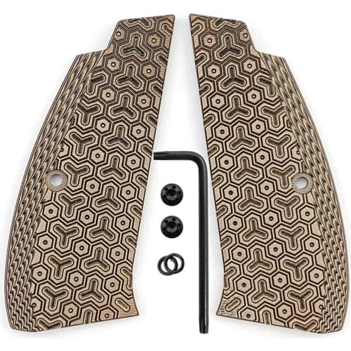 1pair CZ75 Grips G10 Grips for CZ 75 Full Size, SP-01 Series, Shadow 2, 75B BD, Gun Grips with Screws