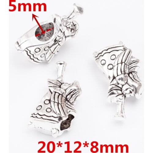10 pcs/lot Fashion zinc alloy Metal Large Hole Beads charms DIY European Bracelet jewelry Fittings making 6935
