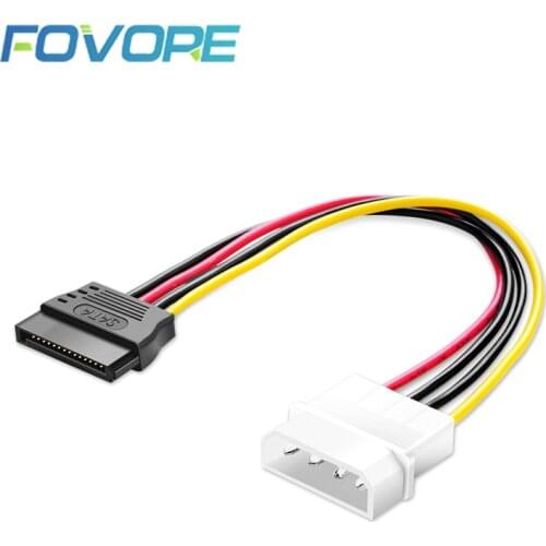 4 Pin Molex Male to SATA Female Power Supply Cable IDE to SATA Power Cord