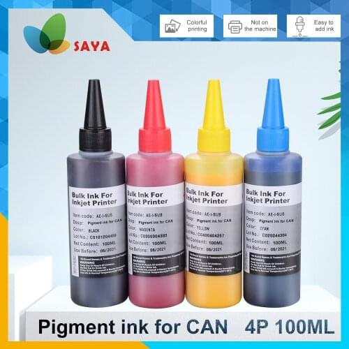 400ml CISS refill ink kit CMYK Waterproof PIGMENT Ink For CANON photo print Ink