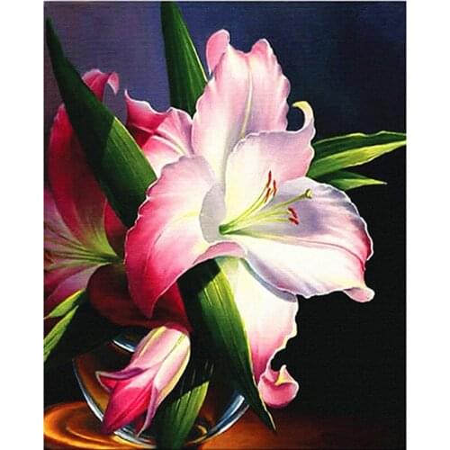 Diamond Painting Flowers Cross Stitch New 5d diy Diamond Embroidery Rhinestones Pictures Full Display Home Decor Needlework