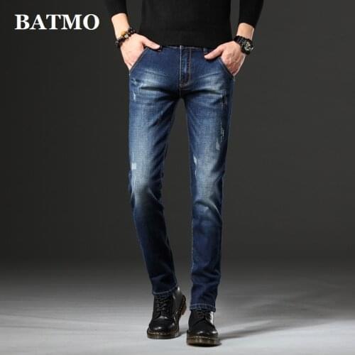 BATMO 2021 new arrival spring slim jeans,classica jeans ,pencil pants,3190