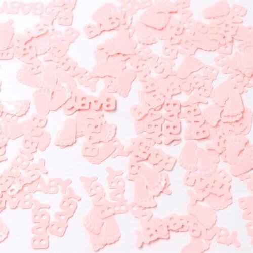 KSCRAFT 6mm Pink Baby Foots Shape Sequins PVC Flat for DIY Card Making Craft Color Collection