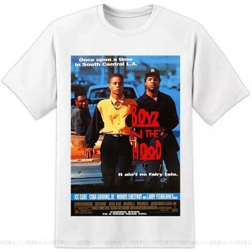 Boyz N The Hood Poster Film T-Shirt Menace To Society Compton Nwa Dress Ice Cube Homme Plus Size T Shirt